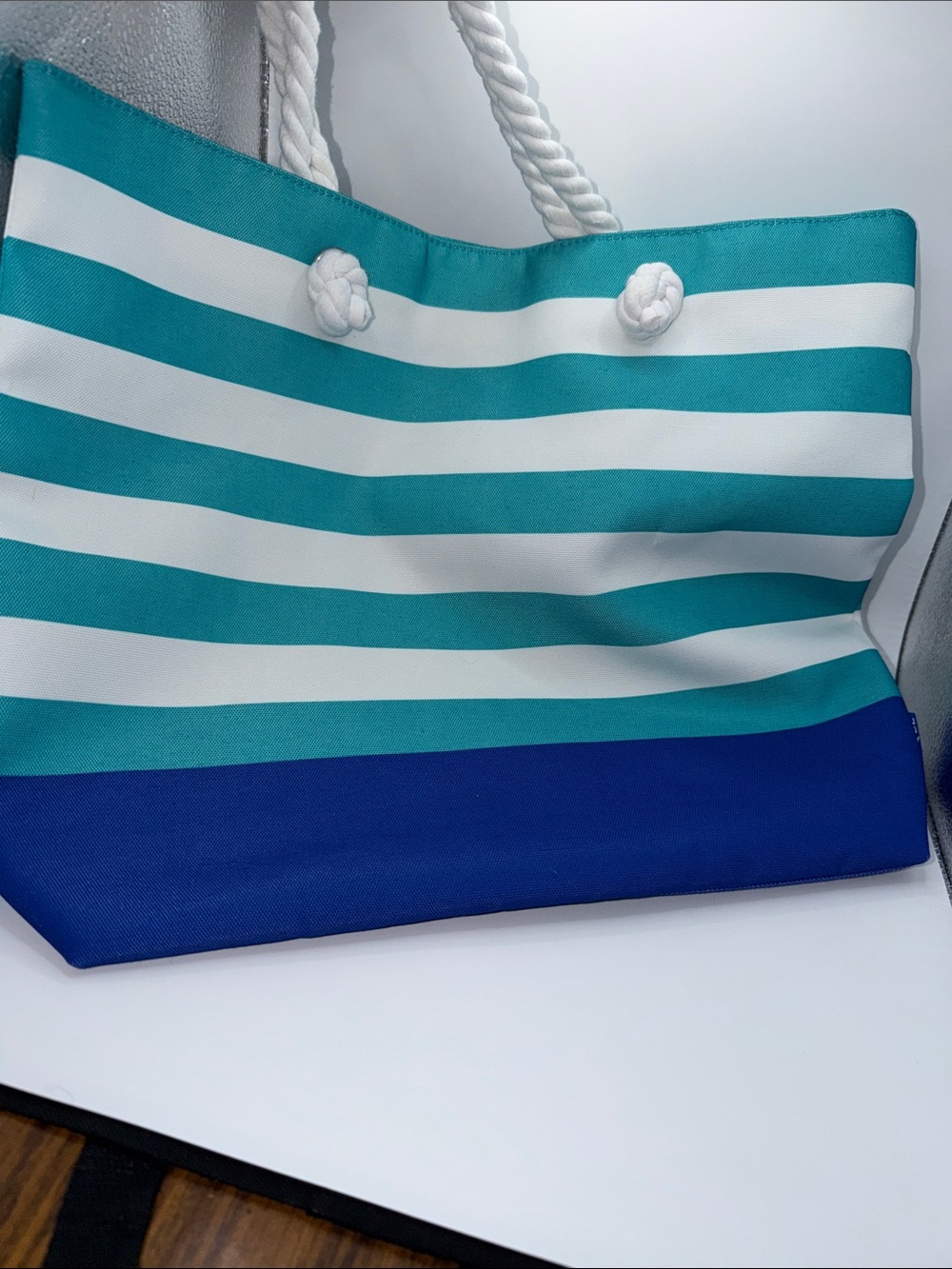 Vtg Clinique Beach Tote